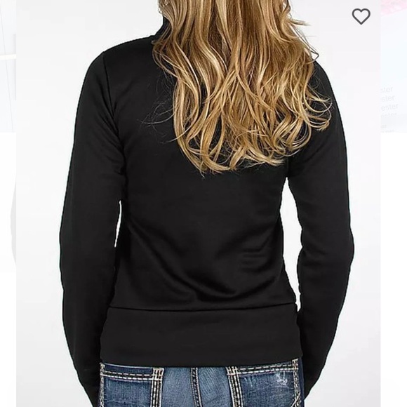 NWOT Bench Black Jacket with Pink Logo Women’s 6 Small - Picture 3 of 8